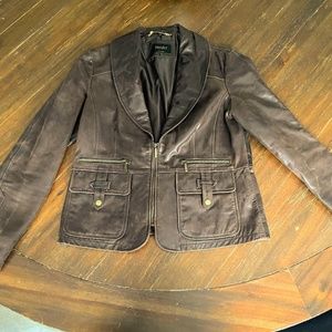 Laundry Genuine Distressed Leather Jacket